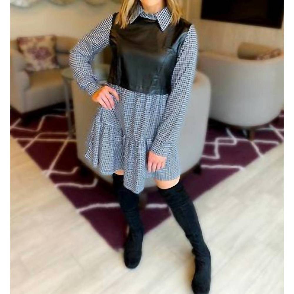 NEW WITH LOVE, MOLLY farrah dress in black / white